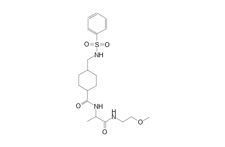 cyclohexanecarboxamide, N-[(1S)-2-[(2-methoxyethyl)amino]-1-methyl-2-oxoethyl]-4-[[(phenylsulfonyl)amino]methyl]-