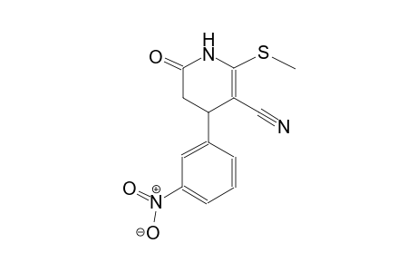 3-pyridinecarbonitrile, 1,4,5,6-tetrahydro-2-(methylthio)-4-(3-nitrophenyl)-6-oxo-