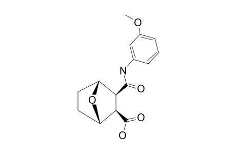 3-((3-METHOXYPHENYL)-CARBAMOYL)-7-OXABICYCLO-[2.2.1]-HEPTANE-2-CARBOXYLIC-ACID