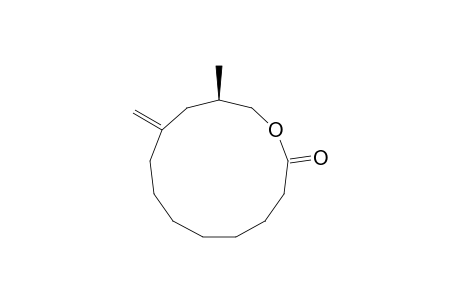 (12R)-12-methyl-10-methylene-oxacyclotridecan-2-one