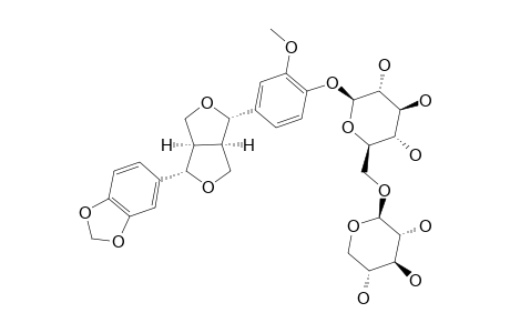 TENUIFLOROSIDE;(+)-PIPERITOL-4-O-BETA-XYLOPYRANOSYL-(1->6)-BETA-GLUCOPYRANOSIDE