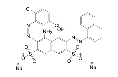 2,7-Naphthalenedisulfonic acid, 4-amino-3-[(2,5-dichlorophenyl)azo]-5-hydroxy-6-(1-naphthalenylazo)-, disodium salt