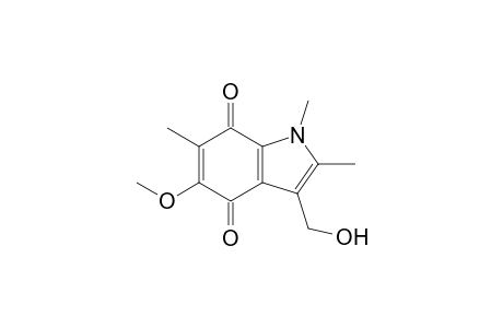 5-Methoxy-1,2,6-trimethyl-3-methylol-indole-4,7-quinone