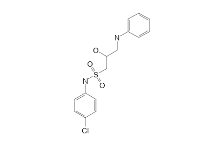 N-(4-CHLOROPHENYL)-2-HYDROXY-3-(PHENYLAMINO)-PROPANE-1-SULFONAMIDE