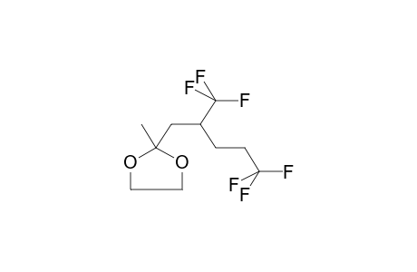 4-Methyl-4-[2'-(trifluoromethyl)-5',5',5'-trifluoropentyl]-1,3-dioxacyclopentane