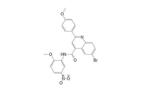 6-bromo-N-(2-methoxy-5-nitrophenyl)-2-(4-methoxyphenyl)-4-quinolinecarboxamide
