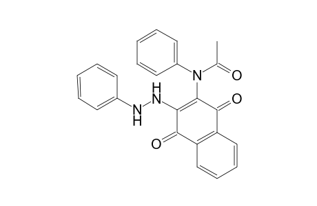 N-[1,4-DIHYDRO-1,4-DIOXO-3-(2-PHENYLHYDRAZINO)-2-NAPHTHYL]ACETANILIDE