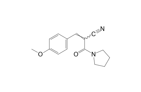 alpha-(p-METHOXYBENZYLIDENE)-beta-OXO-1-PYRROLIDINEPROPIONITRILE