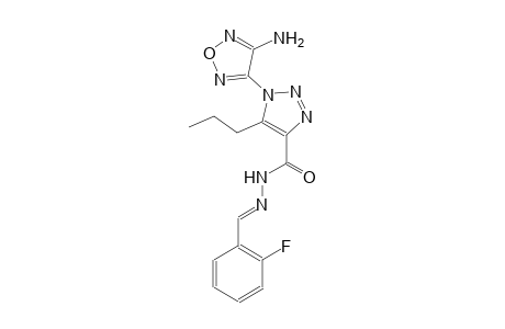 1-(4-amino-1,2,5-oxadiazol-3-yl)-N'-[(E)-(2-fluorophenyl)methylidene]-5-propyl-1H-1,2,3-triazole-4-carbohydrazide