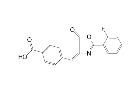 4-[(E)-[2-(2-fluorophenyl)-5-keto-2-oxazolin-4-ylidene]methyl]benzoic acid