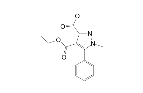 4-(ETHOXYCARBONYL)-1-METHYL-5-PHENYL-1H-PYRAZOLE-3-CARBOXYLIC-ACID