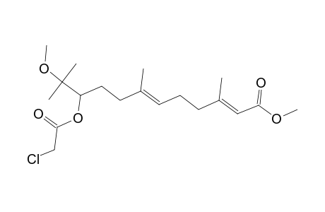 Methyl (2E,6E)-10-[(chloroacetyl)oxy]-11-methoxy-3,7,11-trimethyl-2,6-dodecadienoate
