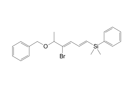 (4Z,6E)-4-Bromo-7-(dimethylphenylsilyl)-3-methyl-1-phenyl-2-oxahepta-4,6-diene