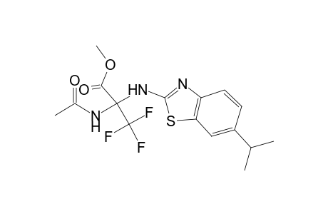 2-Acetylamino-3,3,3-trifluoro-2-(6-isopropyl-benzothiazol-2-ylamino)-propionic acid methyl ester