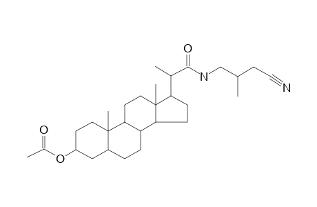 Allopregane-3-ol, 3-o-acetyl-20-[N-[3-cyano-2-methypropyl]carbamoyl]-