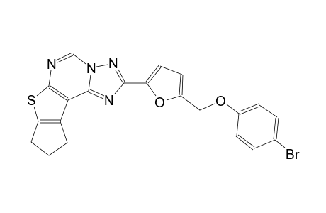 4-bromophenyl [5-(9,10-dihydro-8H-cyclopenta[4,5]thieno[3,2-e][1,2,4]triazolo[1,5-c]pyrimidin-2-yl)-2-furyl]methyl ether