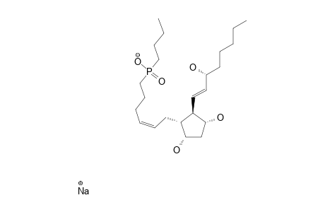 2-DECARBOXY-2-(P-BUTYLPHOSPHINICO)-PROSTAGLANDIN-F(2-ALPHA)-SODIUM-SALT