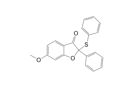 6-METHOXY-2-PHENYL-2-(PHENYLTHIO)-BENZOFURAN-3(2H)-ONE