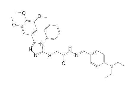 N'-{(E)-[4-(diethylamino)phenyl]methylidene}-2-{[4-phenyl-5-(3,4,5-trimethoxyphenyl)-4H-1,2,4-triazol-3-yl]sulfanyl}acetohydrazide