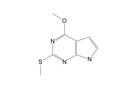 4-Methoxy-2-methylthio-7H-pyrrolo(2,3-D)pyrimidine