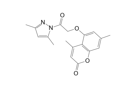 5-(2-(3,5-Dimethyl-1H-pyrazol-1-yl)-2-oxoethoxy)-4,7-dimethyl-2H-chromen-2-one