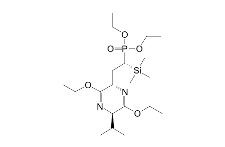 (2S,5R,2'S)-3,6-DIETHOXY-2-[2-(DIETHOXYPHOSPHORYL)-2-TRIMETHYLSILYLETHYL]-2,5-DIHYDRO-5-ISOPROPYLPYRAZINE