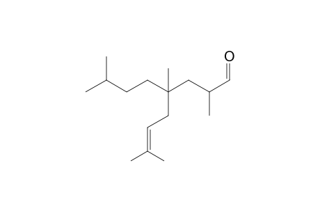 4-Isopentyl-2,4,7-trimethyloct-6-enal