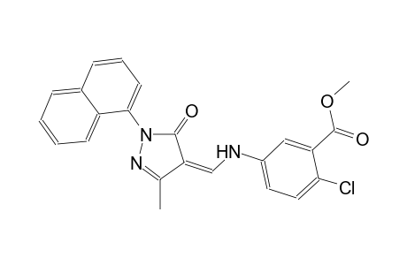 methyl 2-chloro-5-({(Z)-[3-methyl-1-(1-naphthyl)-5-oxo-1,5-dihydro-4H-pyrazol-4-ylidene]methyl}amino)benzoate