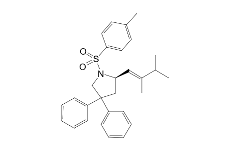 (R)-2-(2,3-dimethylbut-1-enyl)-4,4-diphenyl-1-tosylpyrrolidine
