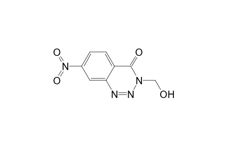 3-(hydroxymethyl)-7-nitro-1,2,3-benzotriazin-4(3H)-one
