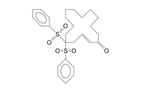 5,5-Bis(benzenesulfonyl)-2-cyclopentenone