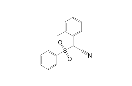 2-(2-Methylphenyl)-2-(phenylsulfonyl)ethanenitrile