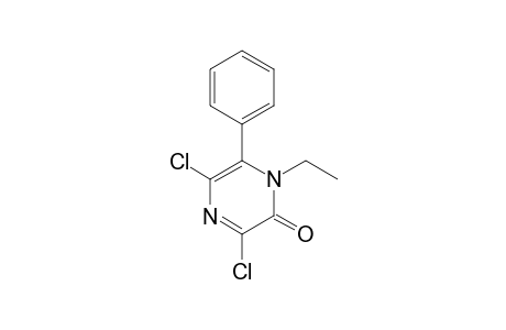 3,5-Dichloro-1-ethyl-6-phenyl-2(1H)-pyrazinone