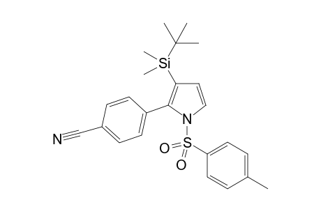 4-(3-(tert-Butyldimethylsilyl)-1-tosyl-1H-pyrrol-2-yl)benzonitrile