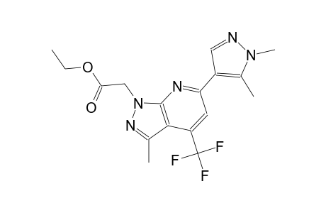 1H-pyrazolo[3,4-b]pyridine-1-acetic acid, 6-(1,5-dimethyl-1H-pyrazol-4-yl)-3-methyl-4-(trifluoromethyl)-, ethyl ester