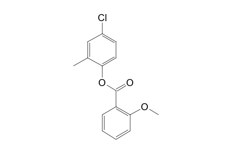 2-Methoxybenzoic acid, 4-chloro-2-methylphenyl ester