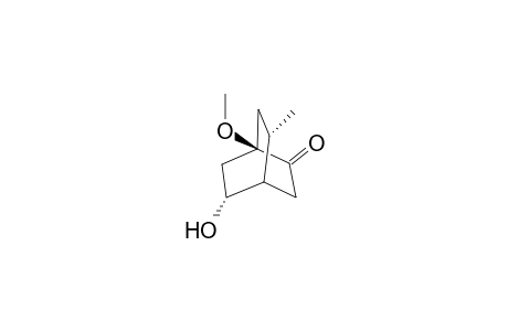 (1R(*),5R(*),8S(*))-5-Hydroxy-1-methoxy-8-methylbicyclo-[2.2.2]octan-2-one