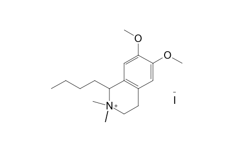1-BUTYL-6,7-DIMETHOXY-2,2-DIMETHYL-1,2,3,4-TETRAHYDROISOQUINOLINIUM IODIDE