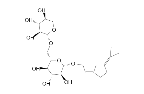 GERANYL 6-O-beta-D-XYLOPYRANOSYL-beta-D-GLUCOPYRANOSIDE