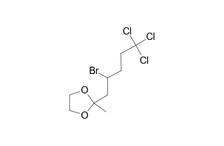2-(2-Bromo-5,5,5-trichloropentyl)-2-methyl-1,3-dioxolane