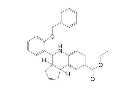 3H-cyclopenta[c]quinoline-8-carboxylic acid, 3a,4,5,9b-tetrahydro-4-[2-(phenylmethoxy)phenyl]-, ethyl ester, (3aS,4R,9bR)-