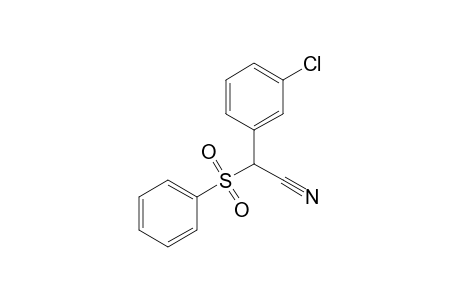 2-(3-Chlorophenyl)-2-(phenylsulfonyl)ethanenitrile