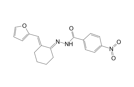 N-[(E)-[(2E)-2-(2-furanylmethylidene)cyclohexylidene]amino]-4-nitrobenzamide