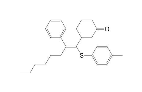 3-{(1E)-1-[(4-Methylphenyl)thio]-2-phenyloct-1-enyl}cyclohexanone