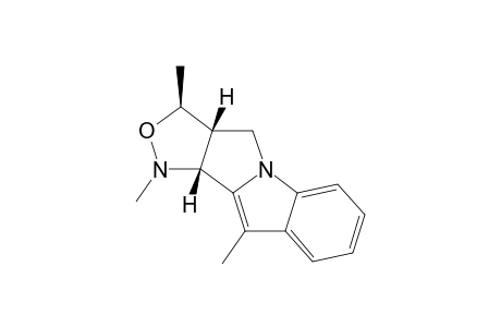1,3,10-trimethyl-1,3a,4,10b-tetrahydro-3H-isoxazolo[3',4':3,4]pyrrolo[1,2-a]indole