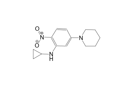 benzenamine, N-cyclopropyl-2-nitro-5-(1-piperidinyl)-