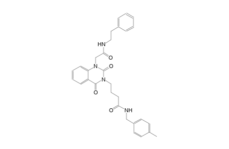4-(2,4-dioxo-1-{2-oxo-2-[(2-phenylethyl)amino]ethyl}-1,4-dihydro-3(2H)-quinazolinyl)-N-(4-methylbenzyl)butanamide
