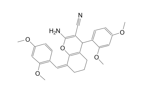 (8Z)-2-amino-8-(2,4-dimethoxybenzylidene)-4-(2,4-dimethoxyphenyl)-5,6,7,8-tetrahydro-4H-chromene-3-carbonitrile
