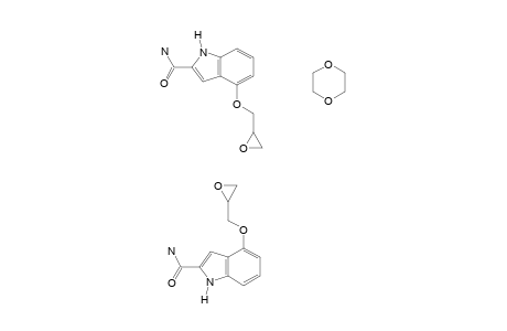 4-Glycidyloxy-2-indolecarboxamide,compound with 1,4-dioxane (2:1)