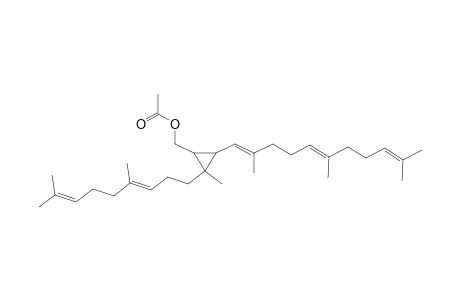 Acetic acid 2-((E)-4,8-dimethyl-nona-3,7-dienyl)-2-methyl-3-((1E,5E)-2,6,10-trimethyl-undeca-1,5,9-trienyl)-cyclopropylmethyl ester